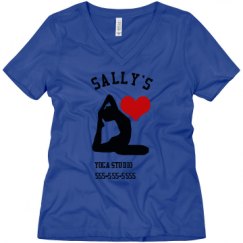 Ladies Relaxed Fit V-Neck Tee