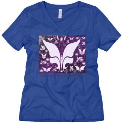 Ladies Relaxed Fit V-Neck Tee