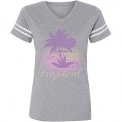 Ladies Relaxed Fit Vintage Sports Tee