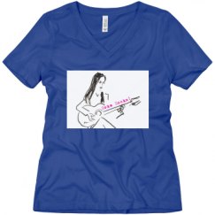 Ladies Relaxed Fit V-Neck Tee