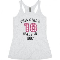 Ladies Slim Fit Super Soft Racerback Triblend Tank