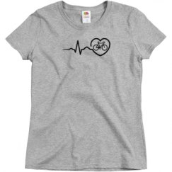 Ladies Semi-Fitted Relaxed Fit Basic Tee