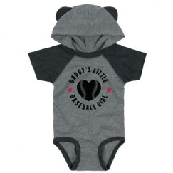 Infant Hooded Raglan Bodysuit with Ears