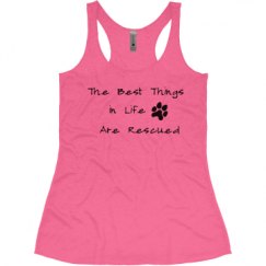 Ladies Slim Fit Super Soft Racerback Triblend Tank