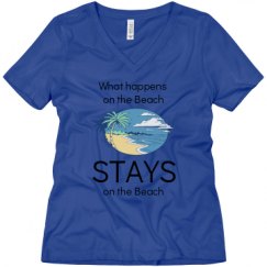 Ladies Relaxed Fit V-Neck Tee