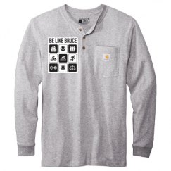 Unisex Carhartt Long Sleeve Henley Tee 