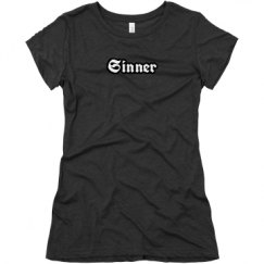 Ladies Slim Fit Super Soft Triblend Tee