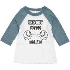 Toddler 3/4 Sleeve Raglan Tee