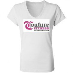 Ladies Slim Fit V-Neck Jersey Tee