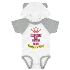 Infant Hooded Raglan Bodysuit with Ears