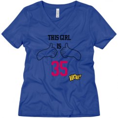 Ladies Relaxed Fit V-Neck Tee