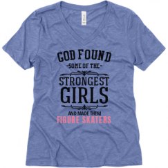 Ladies Relaxed Fit Super Soft Triblend V-Neck Tee