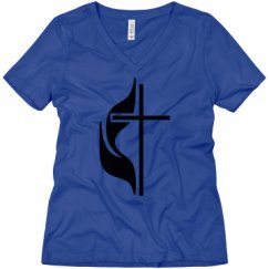 Ladies Relaxed Fit V-Neck Tee