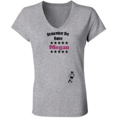 Ladies Slim Fit V-Neck Jersey Tee