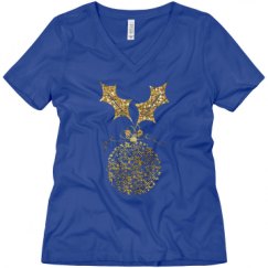 Ladies Relaxed Fit V-Neck Tee