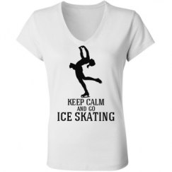 Ladies Slim Fit V-Neck Jersey Tee