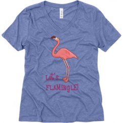 Ladies Relaxed Fit Super Soft Triblend V-Neck Tee