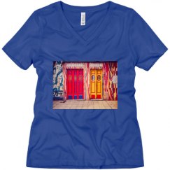 Ladies Relaxed Fit V-Neck Tee