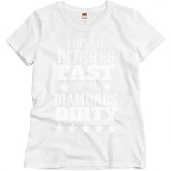 Ladies Semi-Fitted Relaxed Fit Basic Promo Tee