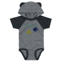 Infant Hooded Raglan Bodysuit with Ears