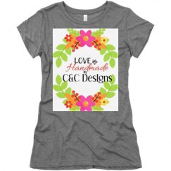 Ladies Slim Fit Super Soft Triblend Tee