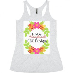 Ladies Slim Fit Super Soft Racerback Triblend Tank