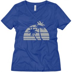 Ladies Relaxed Fit V-Neck Tee