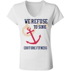 Ladies Slim Fit V-Neck Jersey Tee