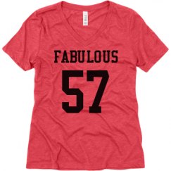 Ladies Relaxed Fit Super Soft Triblend V-Neck Tee