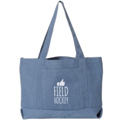 Seaside Cotton Canvas Pigment-Dyed Boat Tote Bag