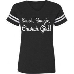 Ladies Relaxed Fit Vintage Sports Tee