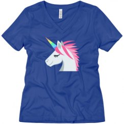 Ladies Relaxed Fit V-Neck Tee