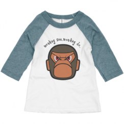 Toddler 3/4 Sleeve Raglan Tee