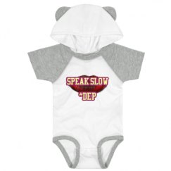 Infant Hooded Raglan Bodysuit with Ears