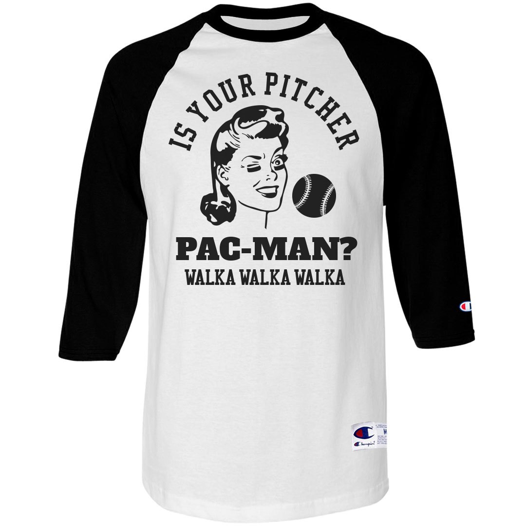Custom Funny Baseball Dad Heckler Custom - Unisex Champion Raglan Baseball T-Shirt | Personalized White/Black Tops from Customized Girl