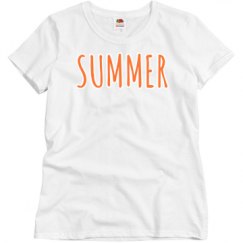 Ladies Semi-Fitted Relaxed Fit Basic Promo Tee