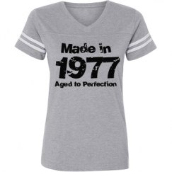 Ladies Relaxed Fit Vintage Sports Tee