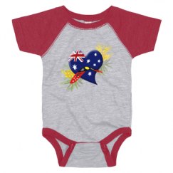 Infant Vintage Raglan Bodysuit