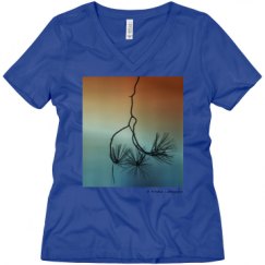 Ladies Relaxed Fit V-Neck Tee