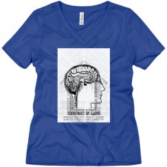 Ladies Relaxed Fit V-Neck Tee