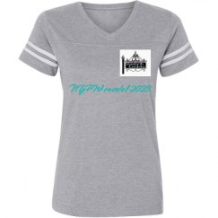 Ladies Relaxed Fit Vintage Sports Tee