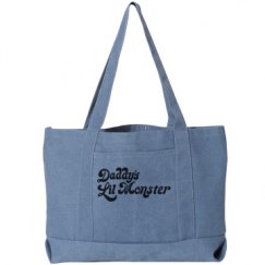 Seaside Cotton Canvas Pigment-Dyed Boat Tote Bag