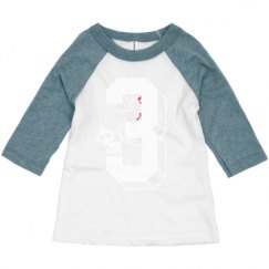 Toddler 3/4 Sleeve Raglan Tee