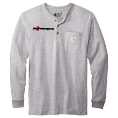 Unisex Carhartt Long Sleeve Henley Tee 