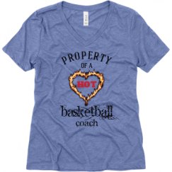 Ladies Relaxed Fit Super Soft Triblend V-Neck Tee