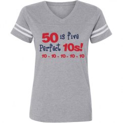 Ladies Relaxed Fit Vintage Sports Tee