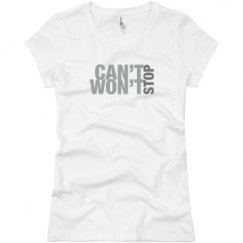 Ladies Slim Fit Basic Promo Jersey Tee