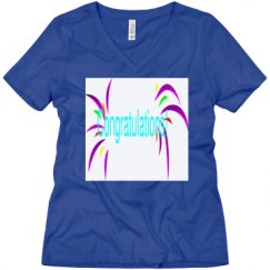 Ladies Relaxed Fit V-Neck Tee