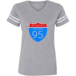 Ladies Relaxed Fit Vintage Sports Tee