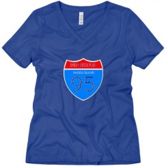 Ladies Relaxed Fit V-Neck Tee